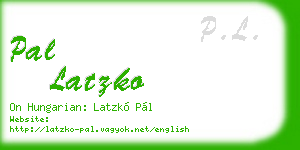 pal latzko business card
